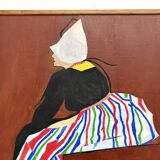 Large Swedish Tableau Signed Lars Norman (1962) – Oil on Panel