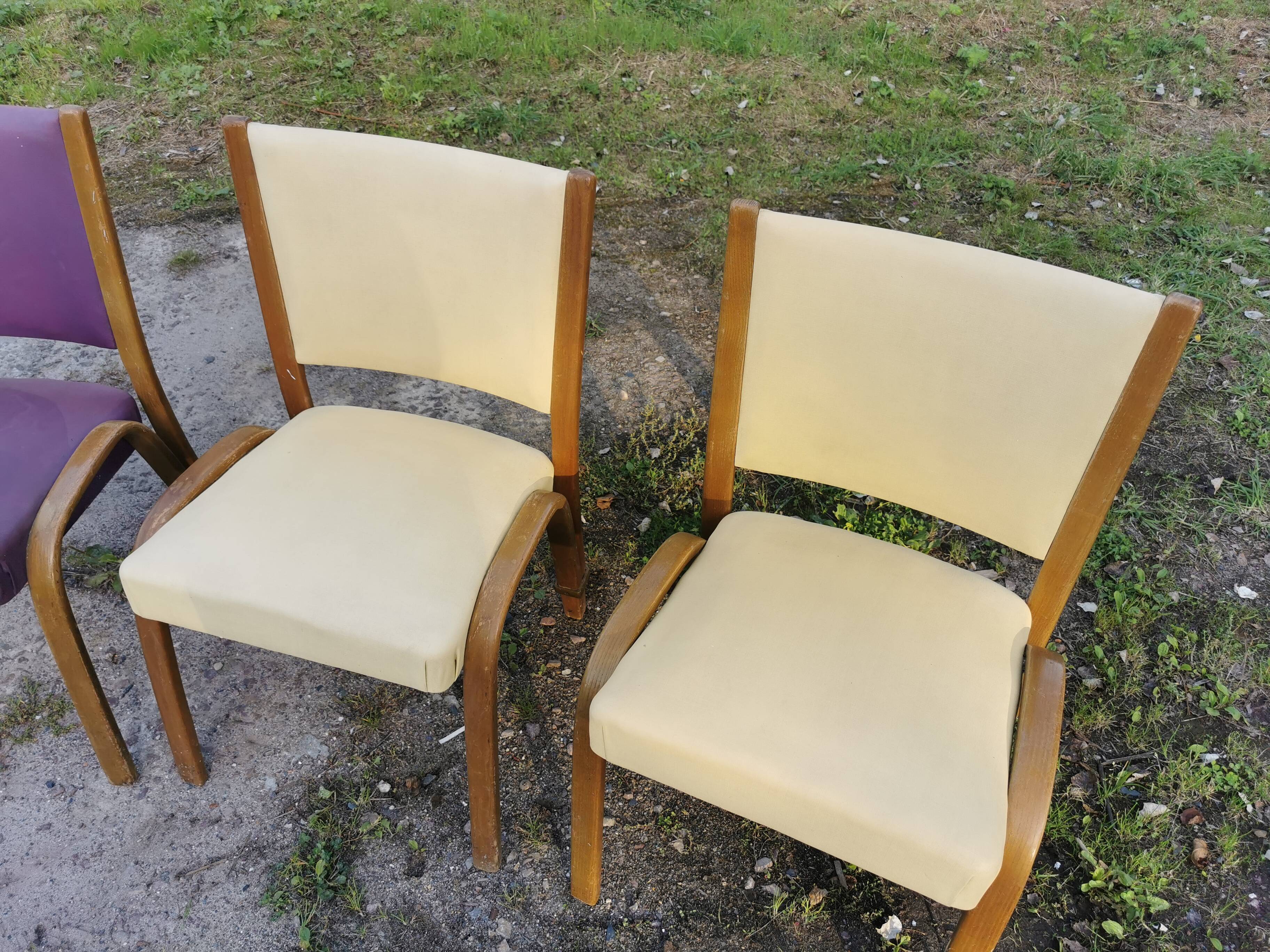 4 bow wood armchair