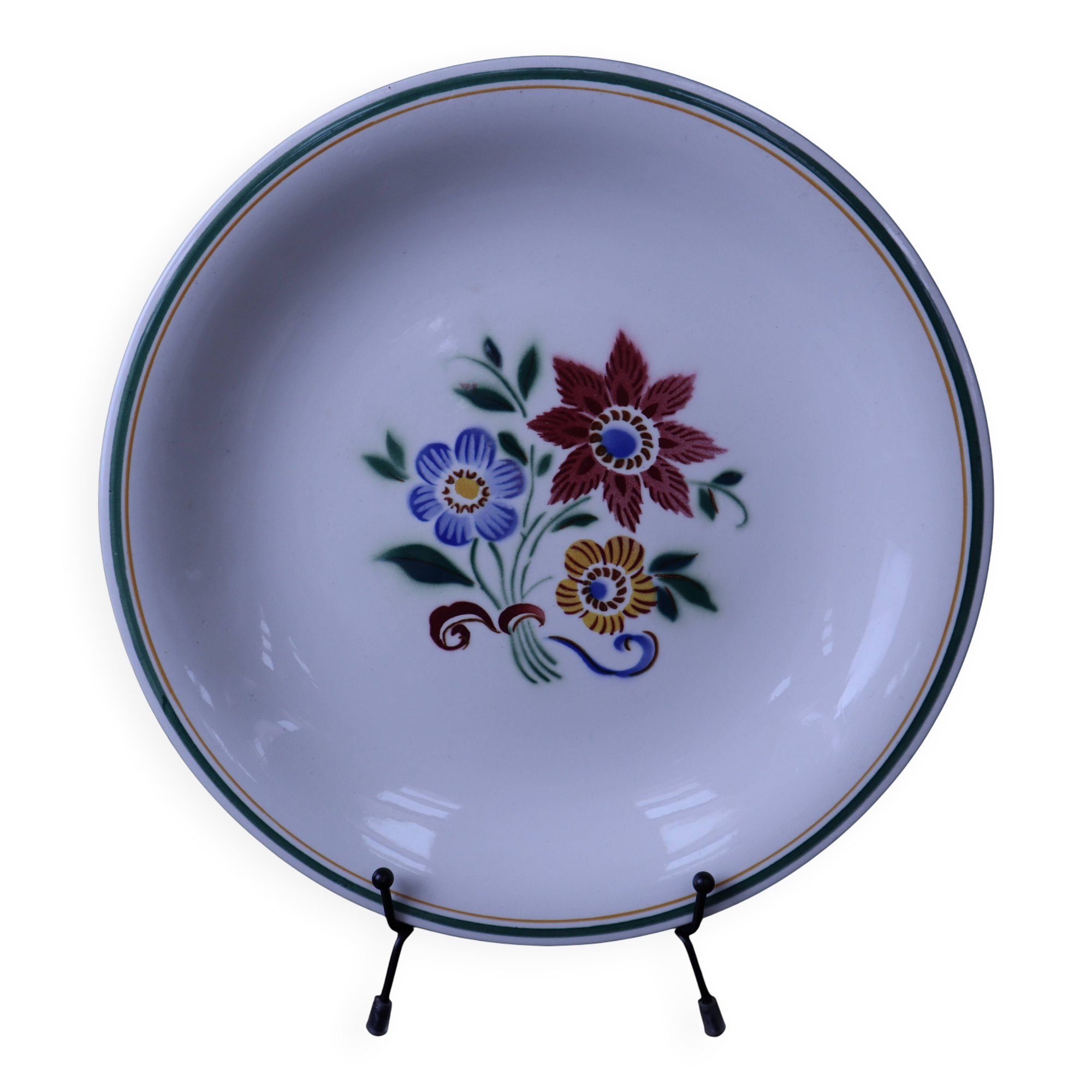 Round serving plate Sarreguemines "Dole" 28cm