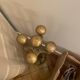 Brass fireplace mantelpiece
