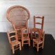 Set of doll chairs