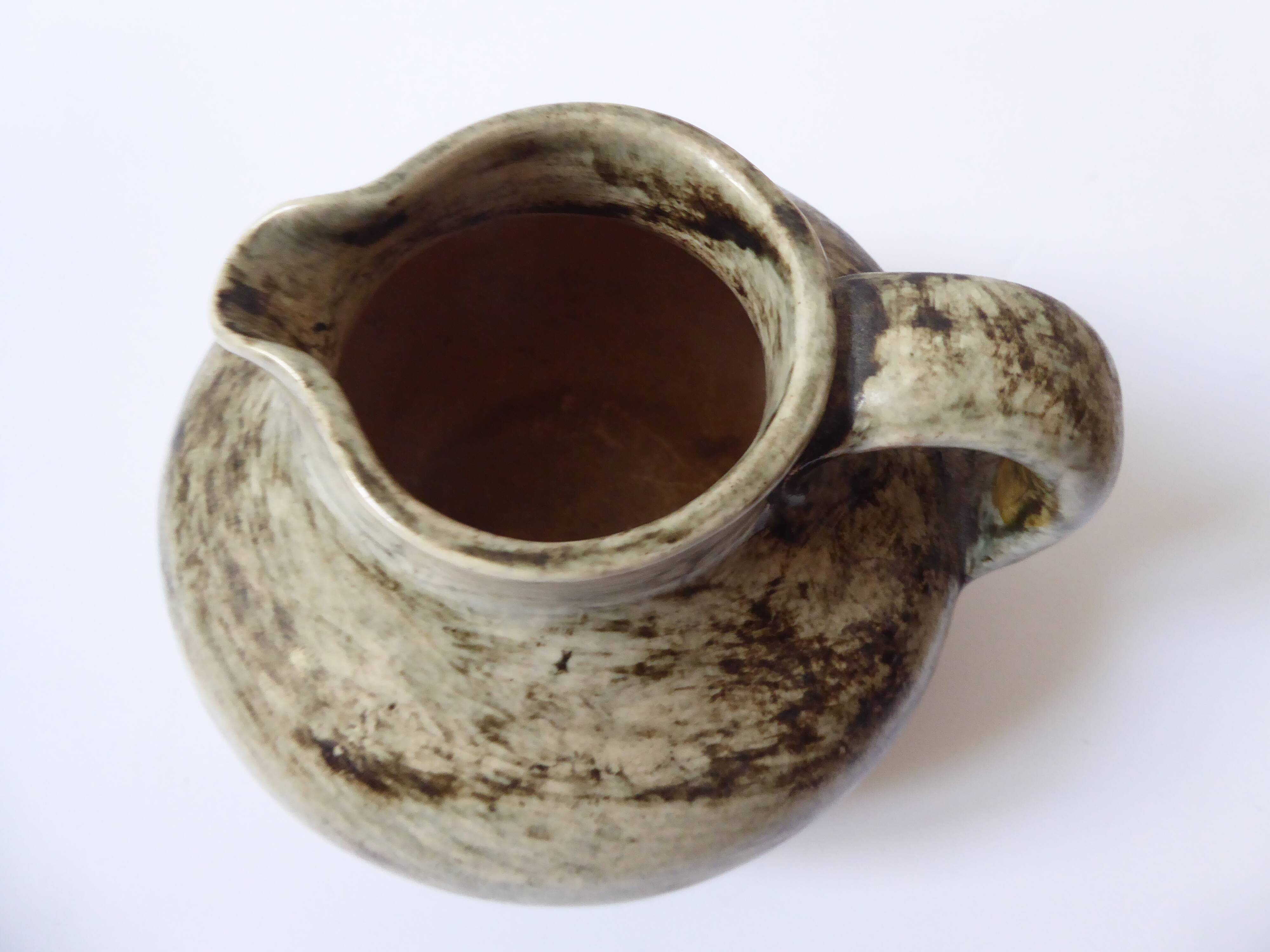 Signed pitcher in Ceramics from the 50s