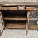 Ancien vaisselier en teck birman