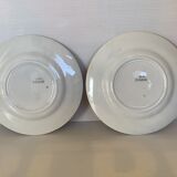 4 old earthenware plates decorated Alsace