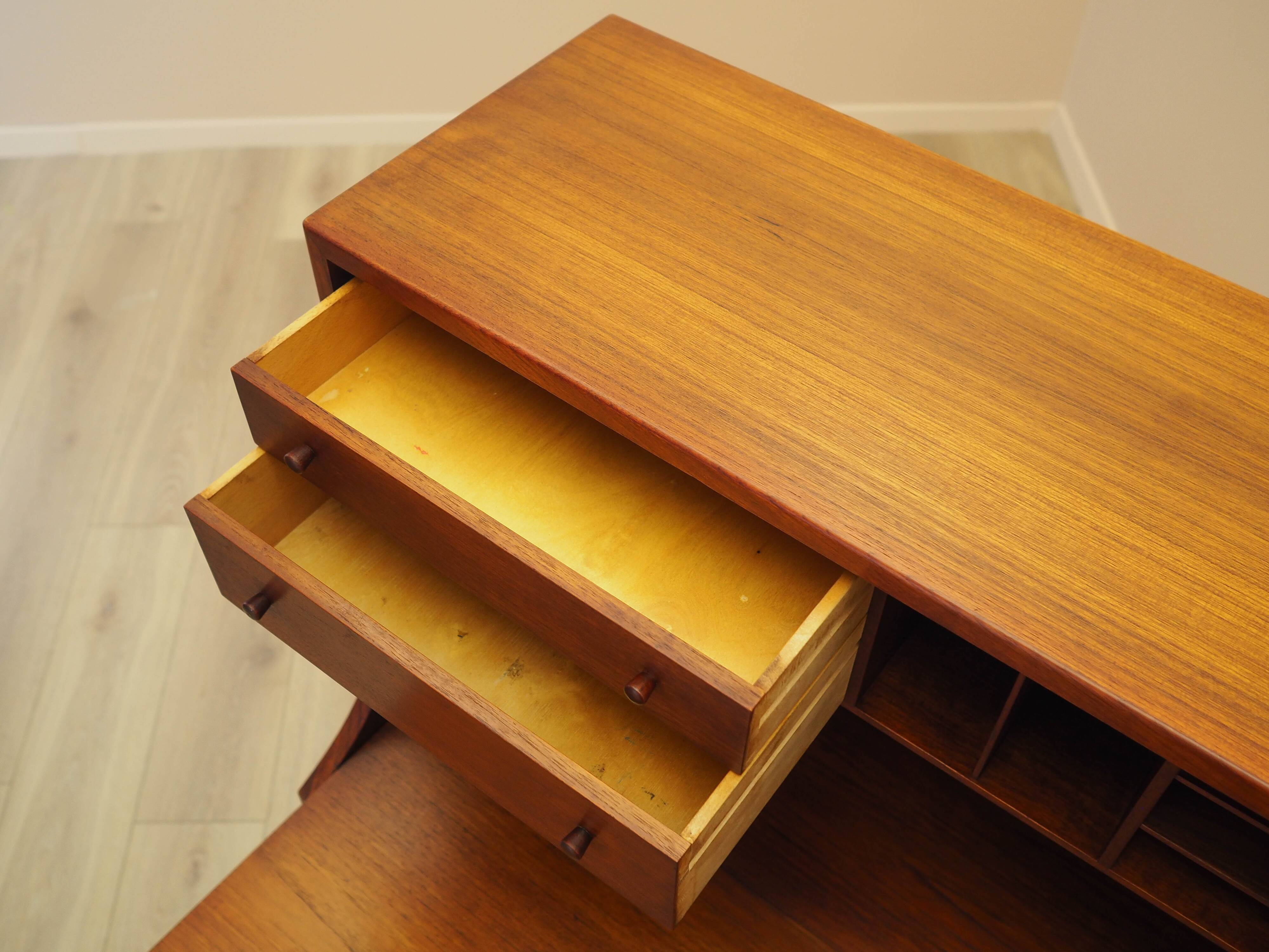Secrétaire en teck, design danois, années 1960, designer : Børge Mogensen