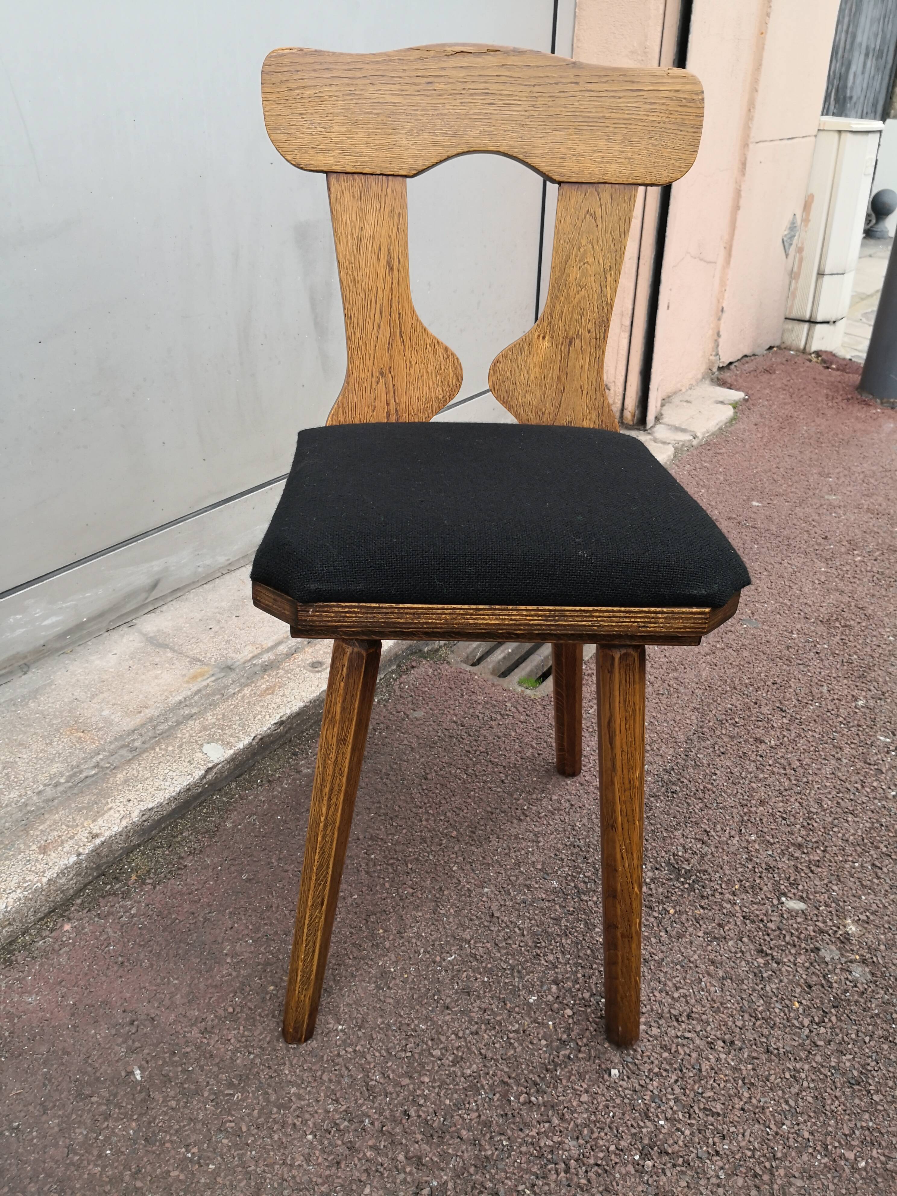 1 solid oak chair