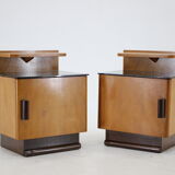 1950s Pair of Bedside Tables, Czechoslovakia