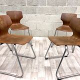 4 vintage Flottoto chairs