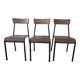 Set of 3 stella chairs "the indislocable chair"
