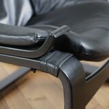 Scandinavian armchair and ottoman Ake Frybiter Kroken Roche Bobois