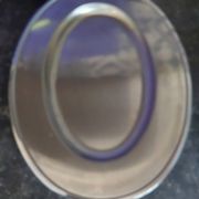 Oval stainless steel deep dish Jean Couzon