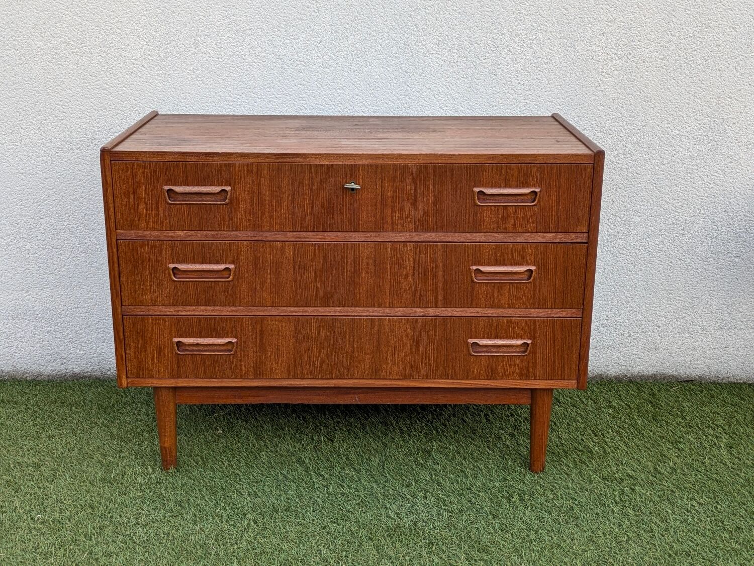 Danish vintage Scandinavian commode Tibergaard in teak from the 1960s.