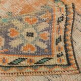 6x10 Peach Orange Large Vintage Rug, 184x290 Cm