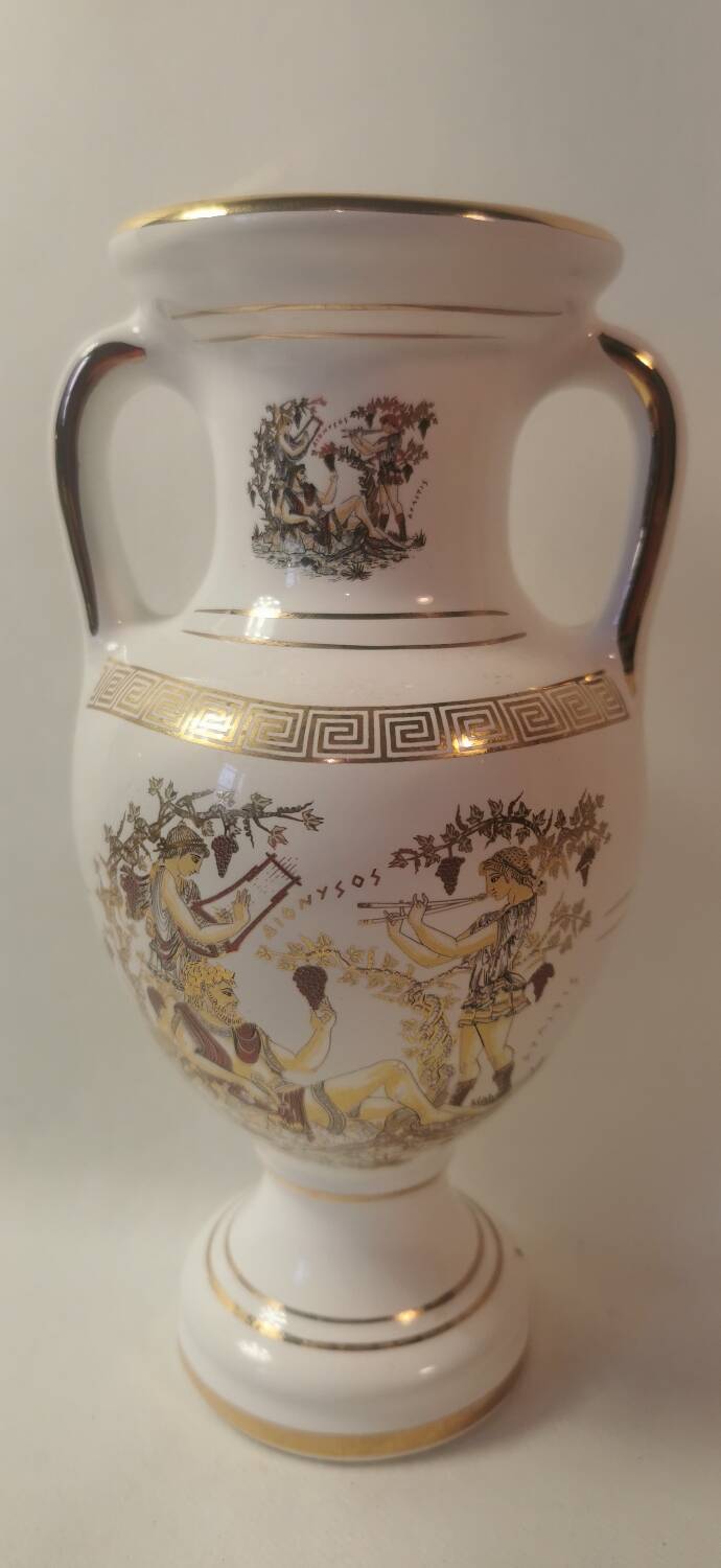 Greek Urn Vase - 24k Gold Decorations - Greek Mythology
