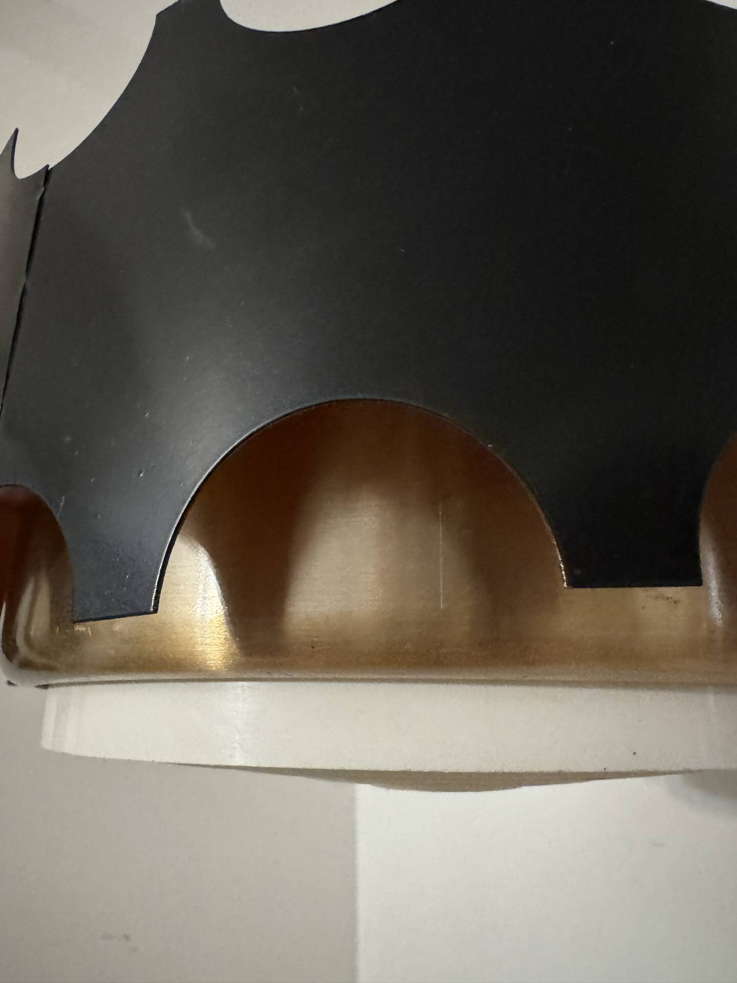 Suspension design 1960s black and copper
