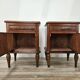 Pair of 1950s Art Decò bedside tables with mirrored top