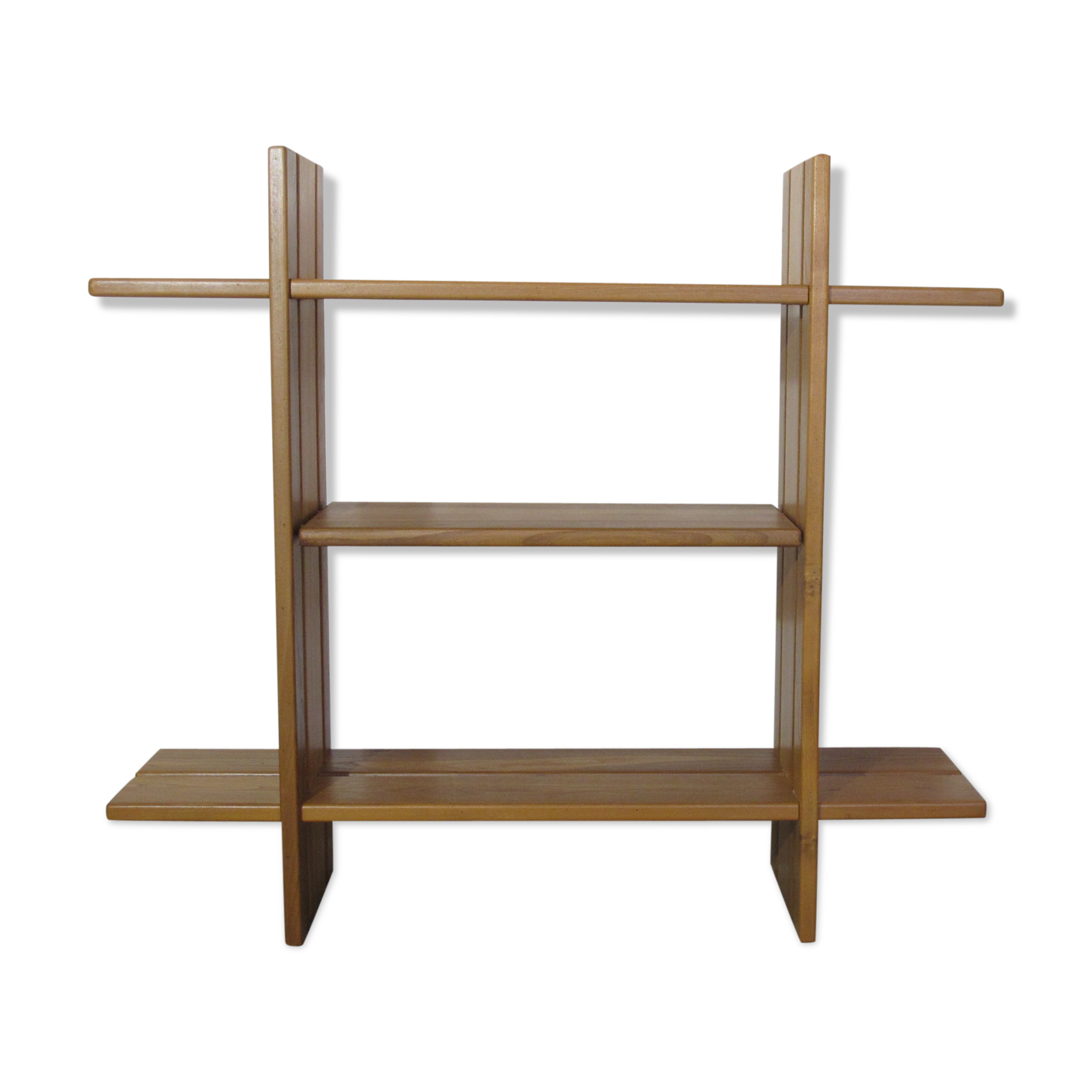 Wall shelf House Regain, massive elm of the 70s