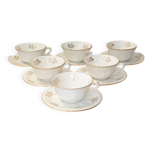 6 tasses à thé vintage