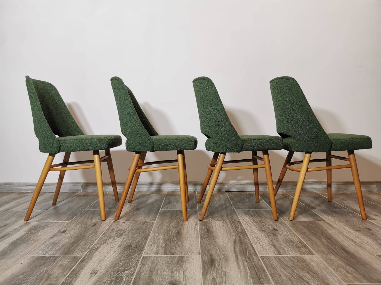 Dining Chairs by Radomir Hoffman for Ton, 1950s, Set of 4