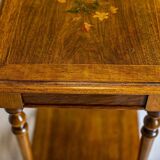 Antique Sewing Table with Inlaid Top, 1890s