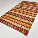 6x11 Turkish Vintage Kilim Rug, 186x342Cm