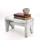 Small grey bench or wooden step stool, plant stand from the 1950s.