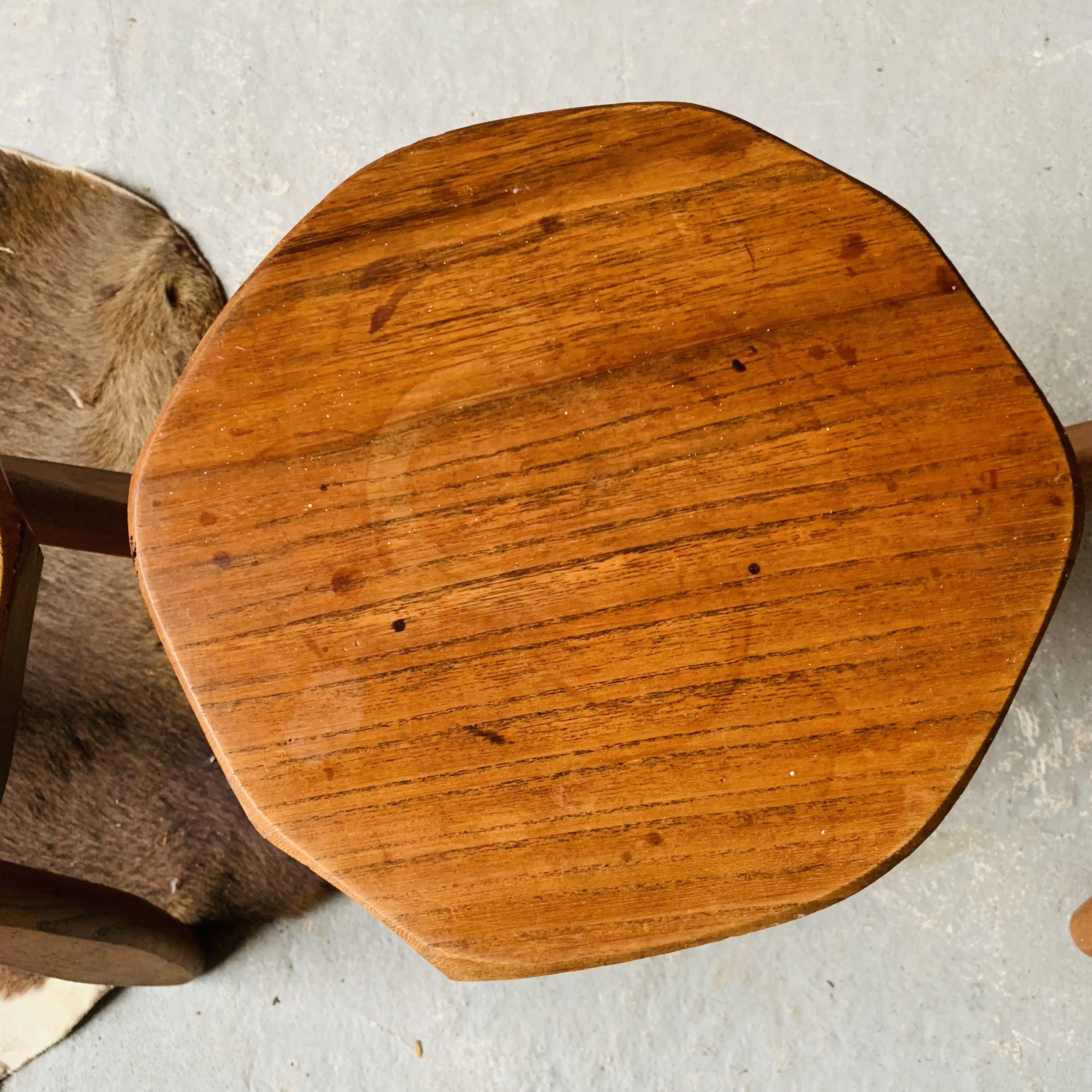 Set of 3 stools, brutalist current