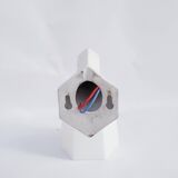 Art Deco porcelain and glass wall lamp