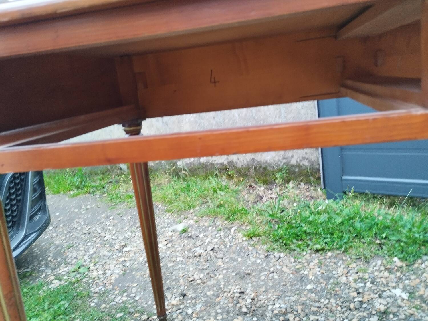 Bureau plat ancien style louis xvi