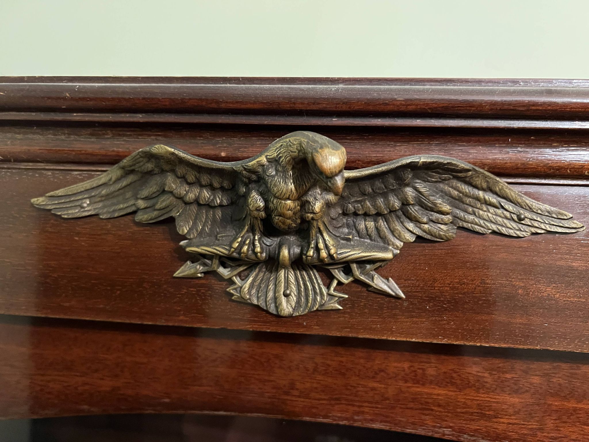 Empire mahogany and bronze armoire – France, 19th century