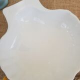 Oven dish in the shape of a blue scallop shell - Vintage