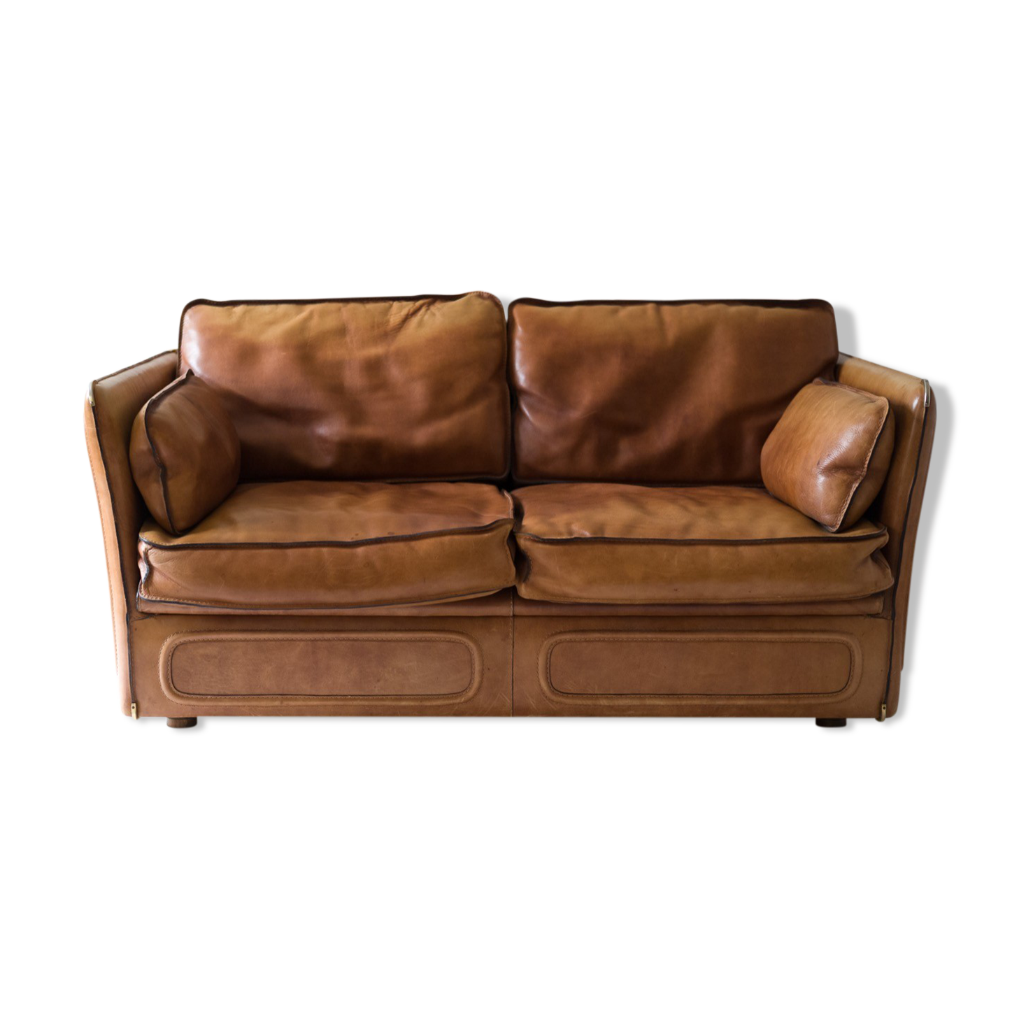 Vintage leather sofa Maison Roche et Bobois