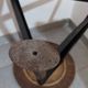 Tabouret métal & bois dans le style de Rowac années 1950/60. industriel