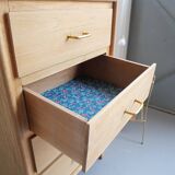 Vintage oak chest of drawers renovated