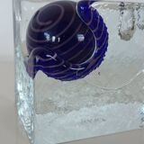 Glass candlestick, 80s