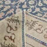 4x7 Navy Blue & Beige Persian Rug 135x204Cm SK 21639