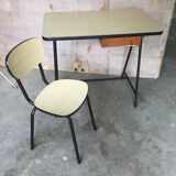 Desk and chair in formica