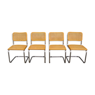 Set de 4 chaises Cesca B32 par Marcel Breuer