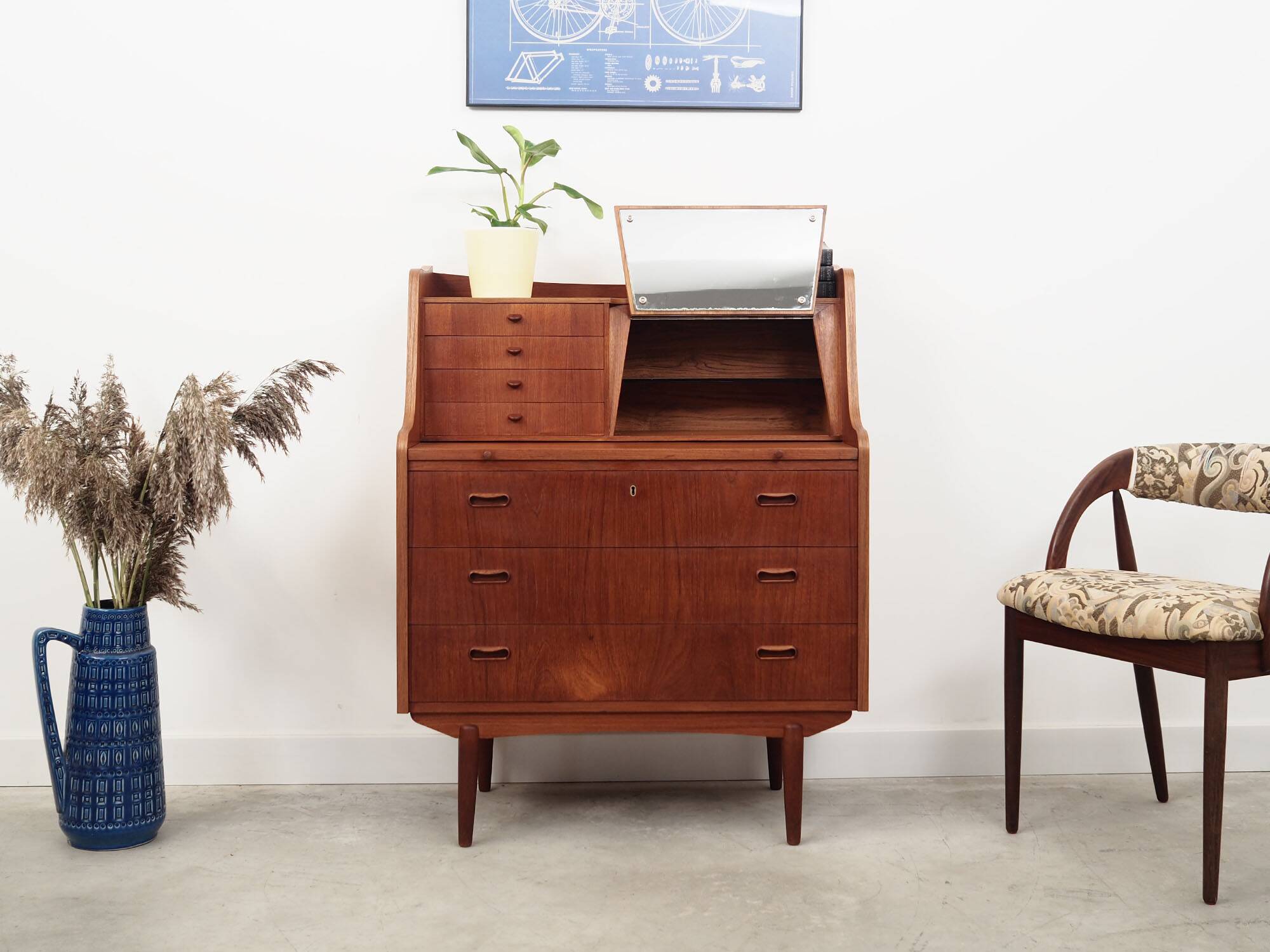 Teak secretary, Danish design, 1960s, production: Denmark