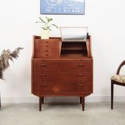 Teak secretary, Danish design, 1960s, production: Denmark