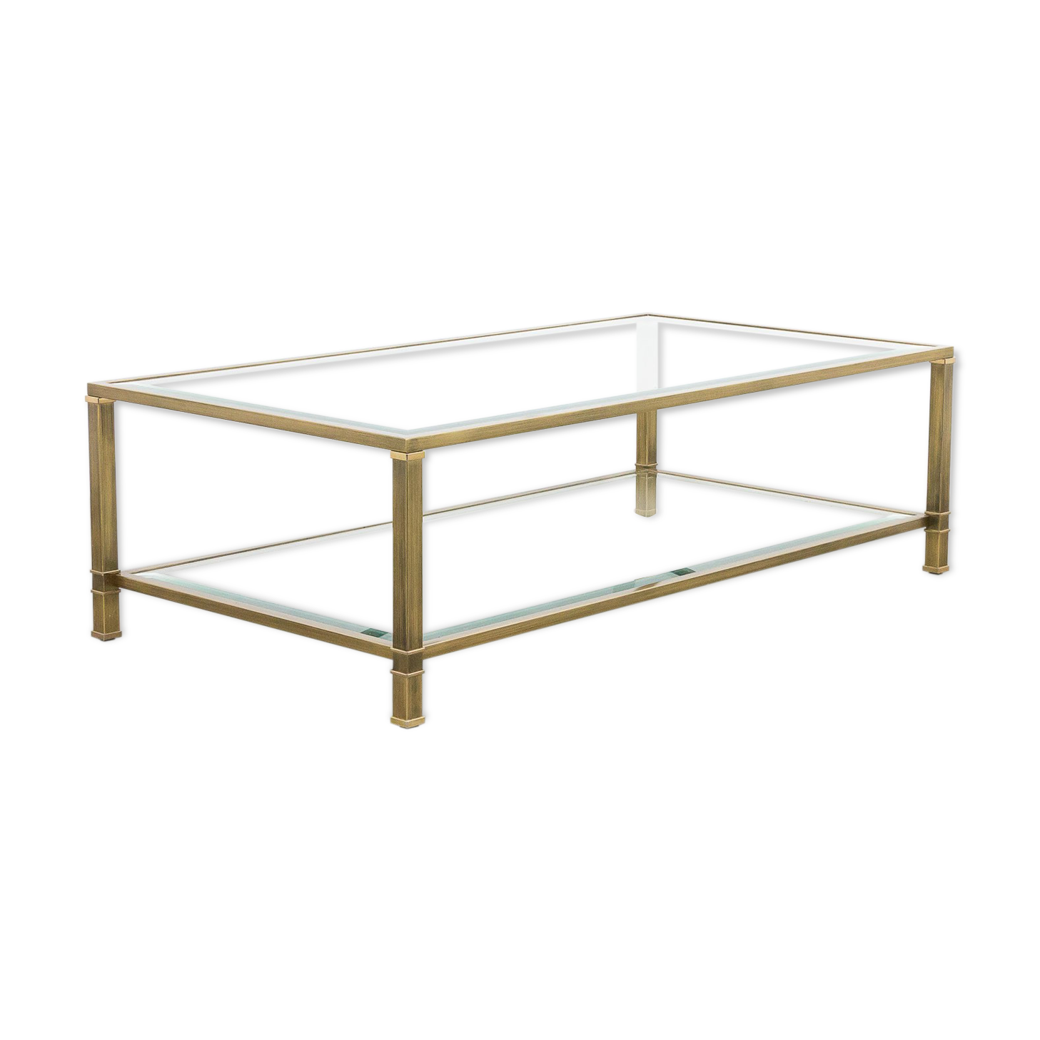 Mid-century brass coffee table