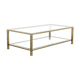 Mid-century brass coffee table