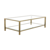 Mid-century brass coffee table