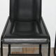 Lot de 4 chaises vintage cuir piqure sellier