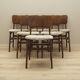 Ensemble de six chaises, design danois, années 1960, fabriquées au Danemark.