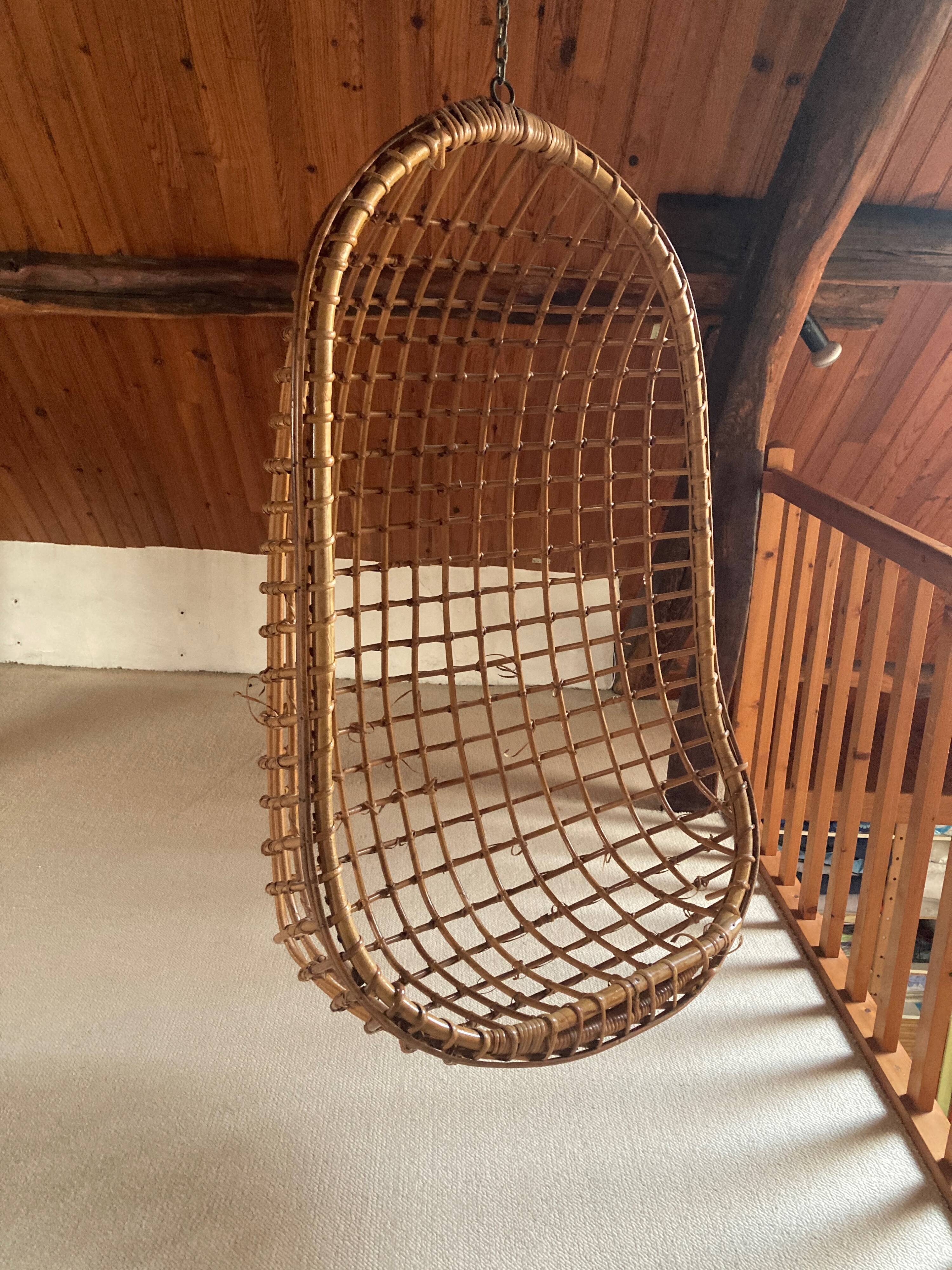 Fauteuil suspendu - 1970 - A rénover