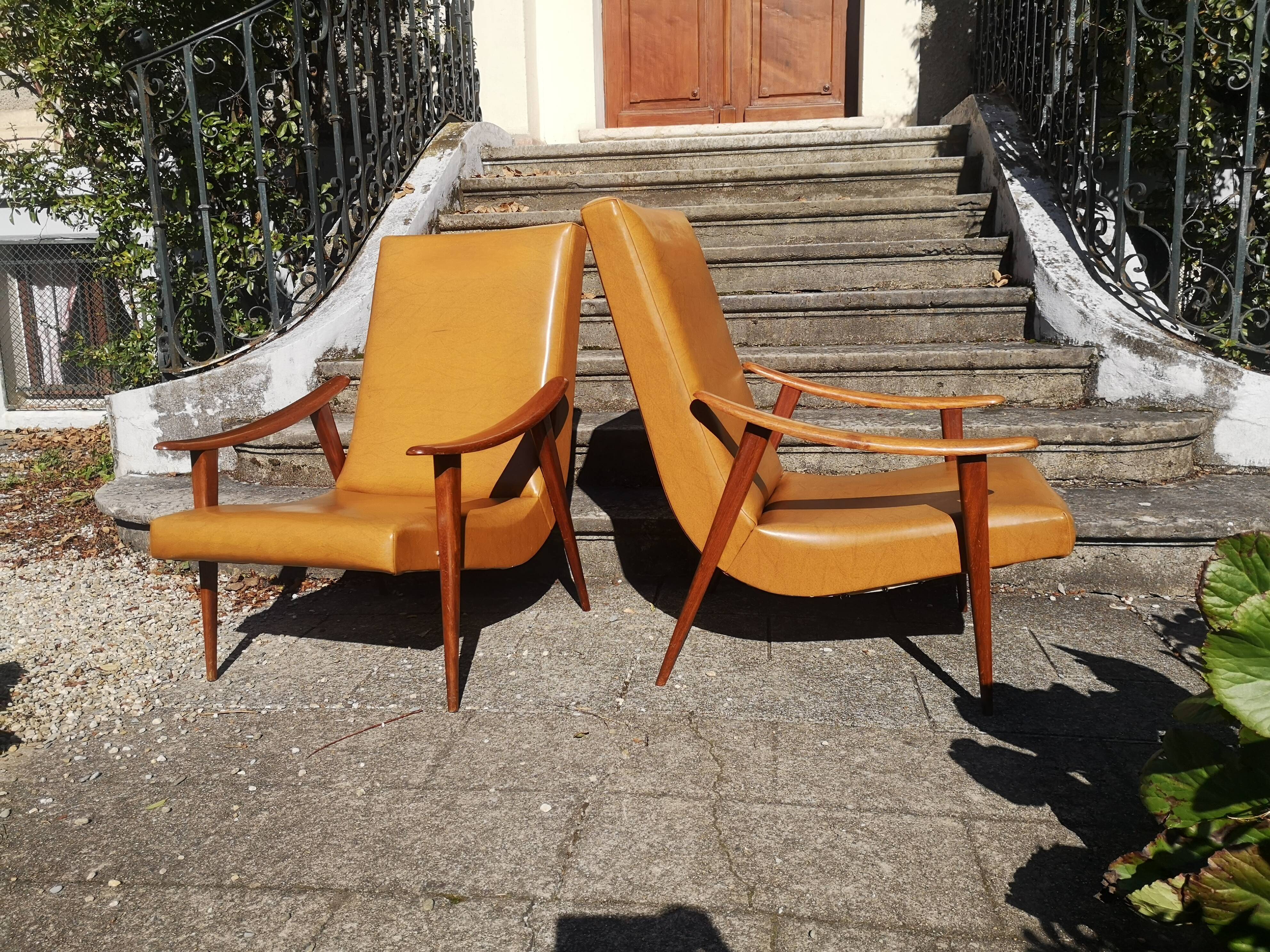 Pair of scandinavian armchairs