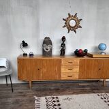 Scandinavian row in vintage teak 1960