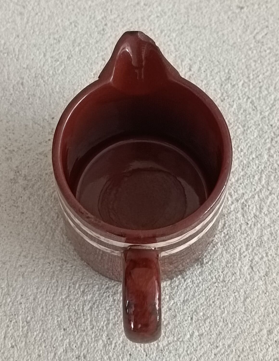 Set of 5 cups and 1 milk jug Mary Sarreguemines