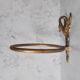 Brass swan head towel rack